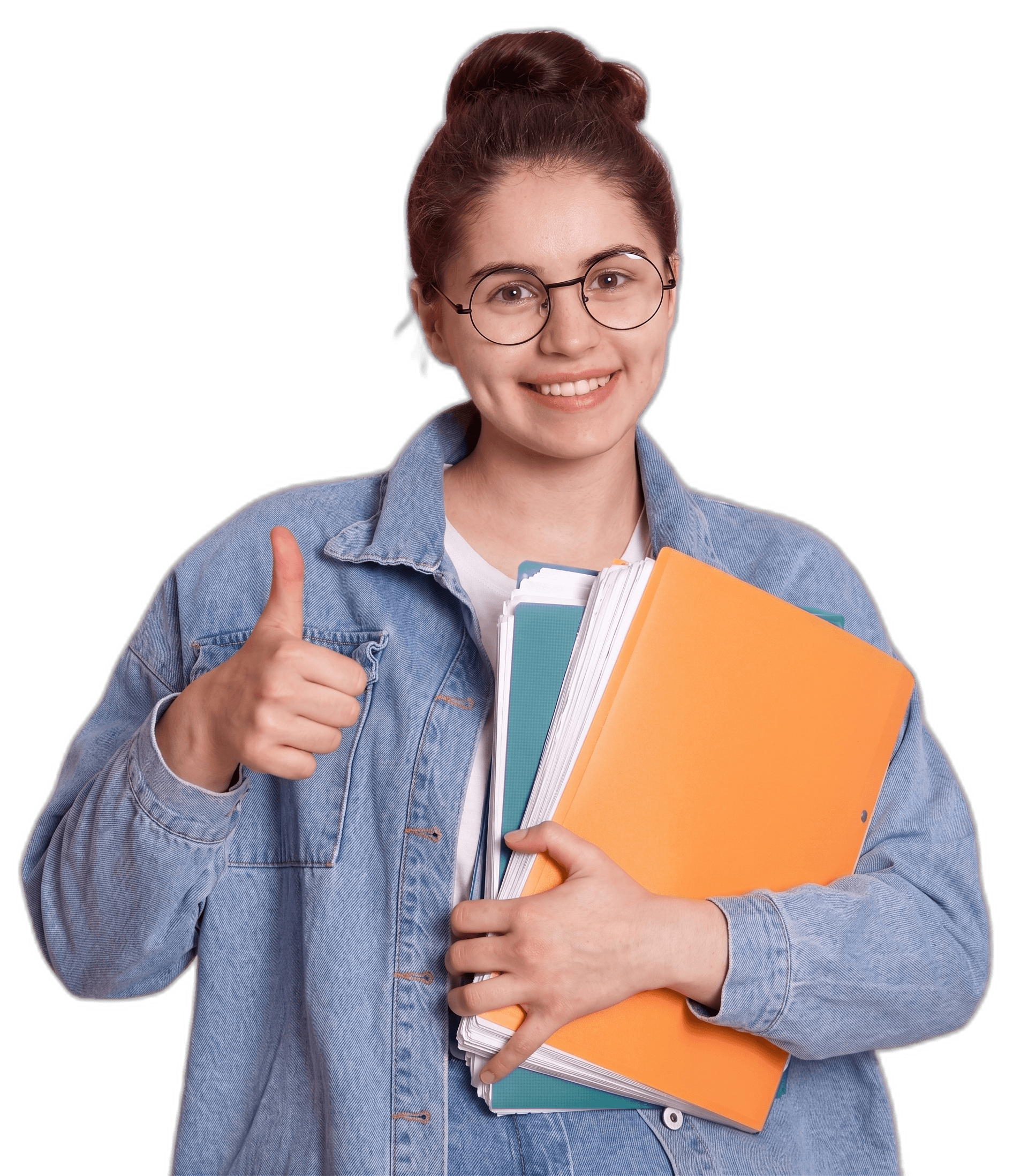 Student with books